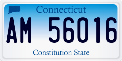 CT license plate AM56016