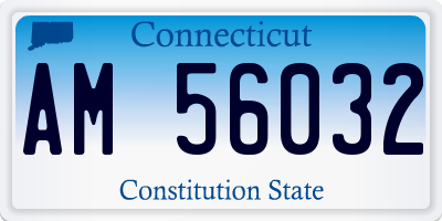 CT license plate AM56032