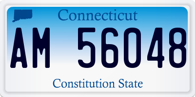 CT license plate AM56048