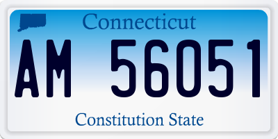 CT license plate AM56051