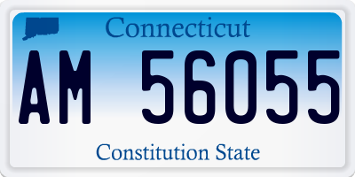 CT license plate AM56055