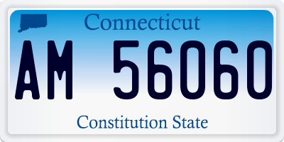 CT license plate AM56060