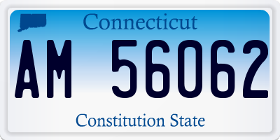 CT license plate AM56062