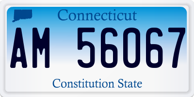 CT license plate AM56067