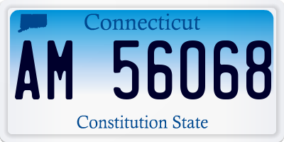 CT license plate AM56068