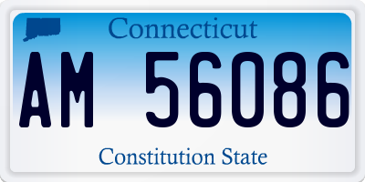 CT license plate AM56086