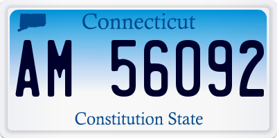 CT license plate AM56092