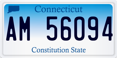 CT license plate AM56094