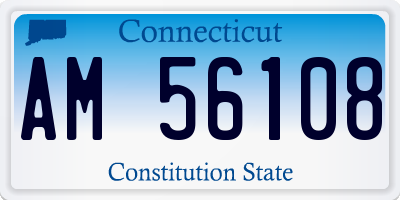 CT license plate AM56108