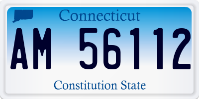 CT license plate AM56112