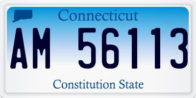 CT license plate AM56113