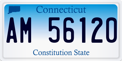 CT license plate AM56120