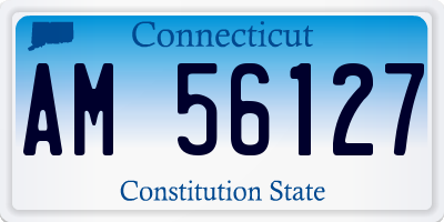 CT license plate AM56127