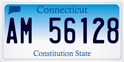 CT license plate AM56128