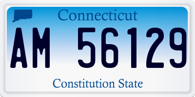 CT license plate AM56129