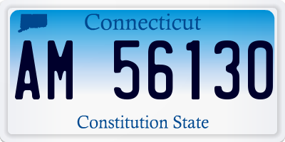 CT license plate AM56130