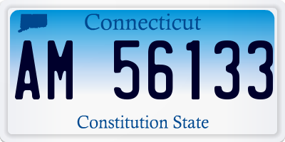 CT license plate AM56133