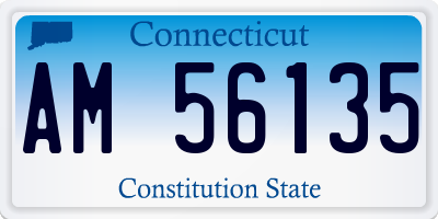 CT license plate AM56135