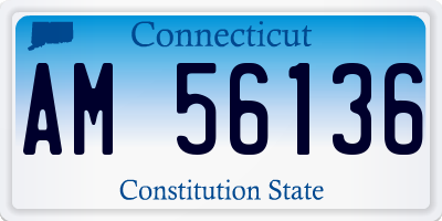CT license plate AM56136