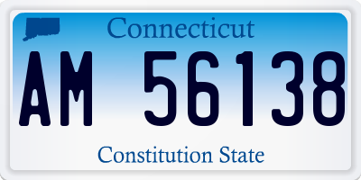CT license plate AM56138