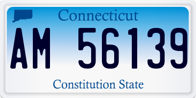 CT license plate AM56139