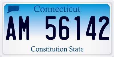 CT license plate AM56142