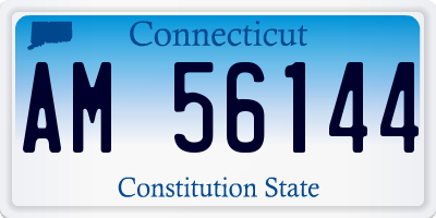 CT license plate AM56144