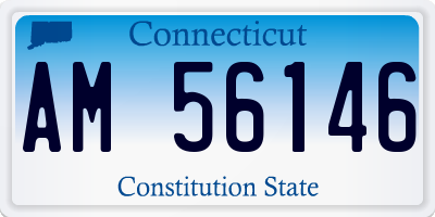 CT license plate AM56146