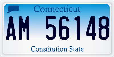 CT license plate AM56148