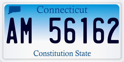 CT license plate AM56162