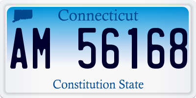 CT license plate AM56168