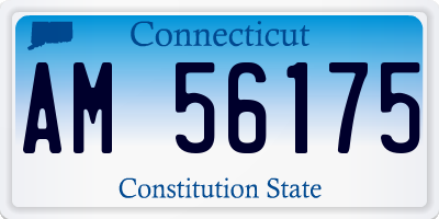 CT license plate AM56175