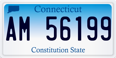 CT license plate AM56199