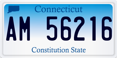 CT license plate AM56216