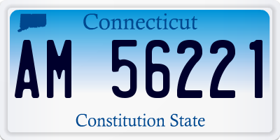 CT license plate AM56221