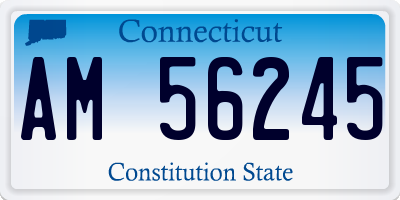 CT license plate AM56245