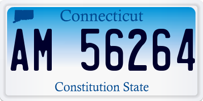 CT license plate AM56264