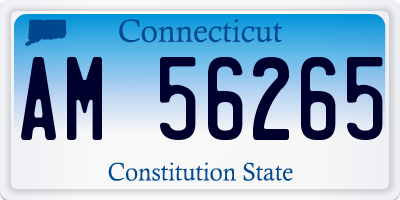 CT license plate AM56265