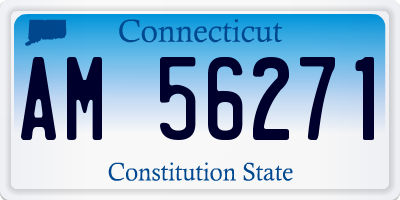 CT license plate AM56271