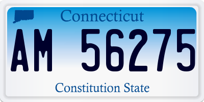 CT license plate AM56275