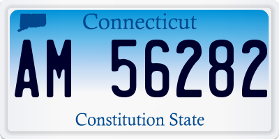 CT license plate AM56282