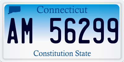 CT license plate AM56299