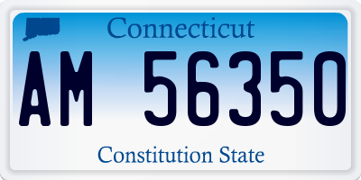 CT license plate AM56350