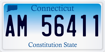 CT license plate AM56411