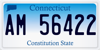 CT license plate AM56422