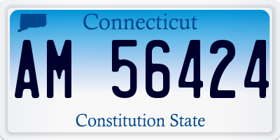 CT license plate AM56424