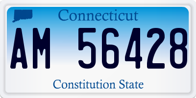 CT license plate AM56428