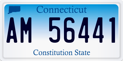 CT license plate AM56441