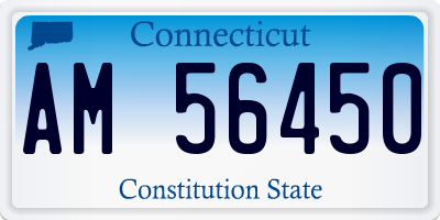 CT license plate AM56450