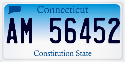 CT license plate AM56452